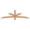 Ekena Millwork Davenport Timber Gable Bracket, Western Red Cedar, 72"W x 21"H x 1 1/2"D x 3 1/2"F, 7/12 Pitch GBW072X21X0204DAV00SWR - alternate 1